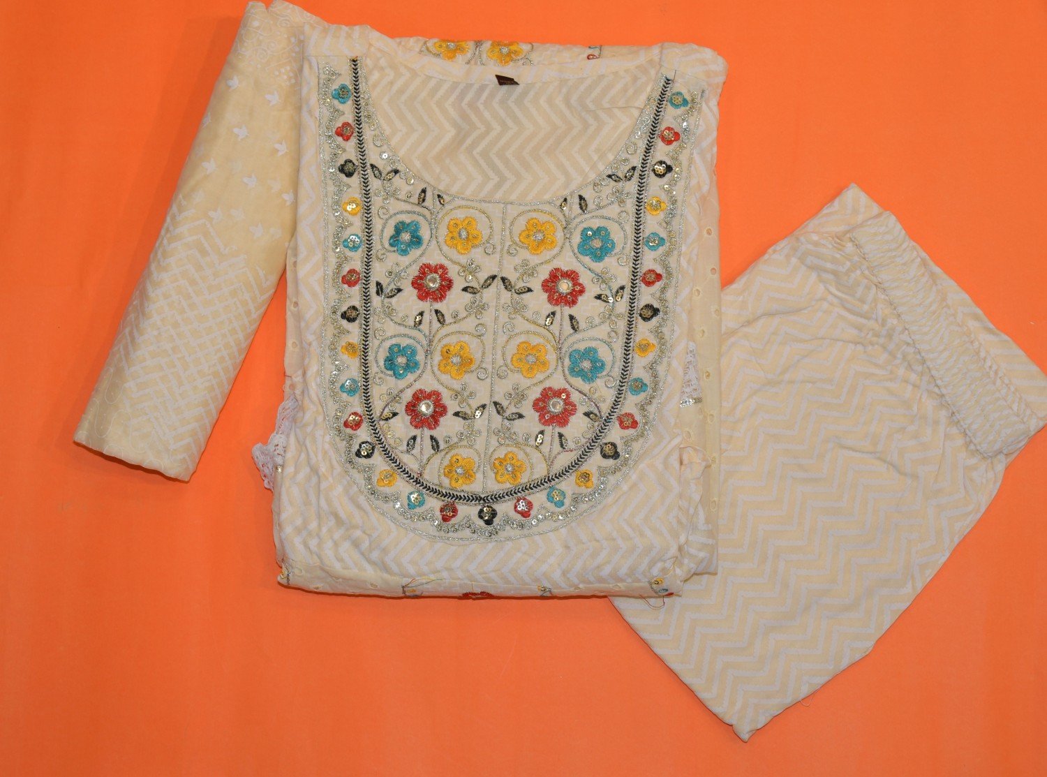 anarakali kurti pant with dupatta