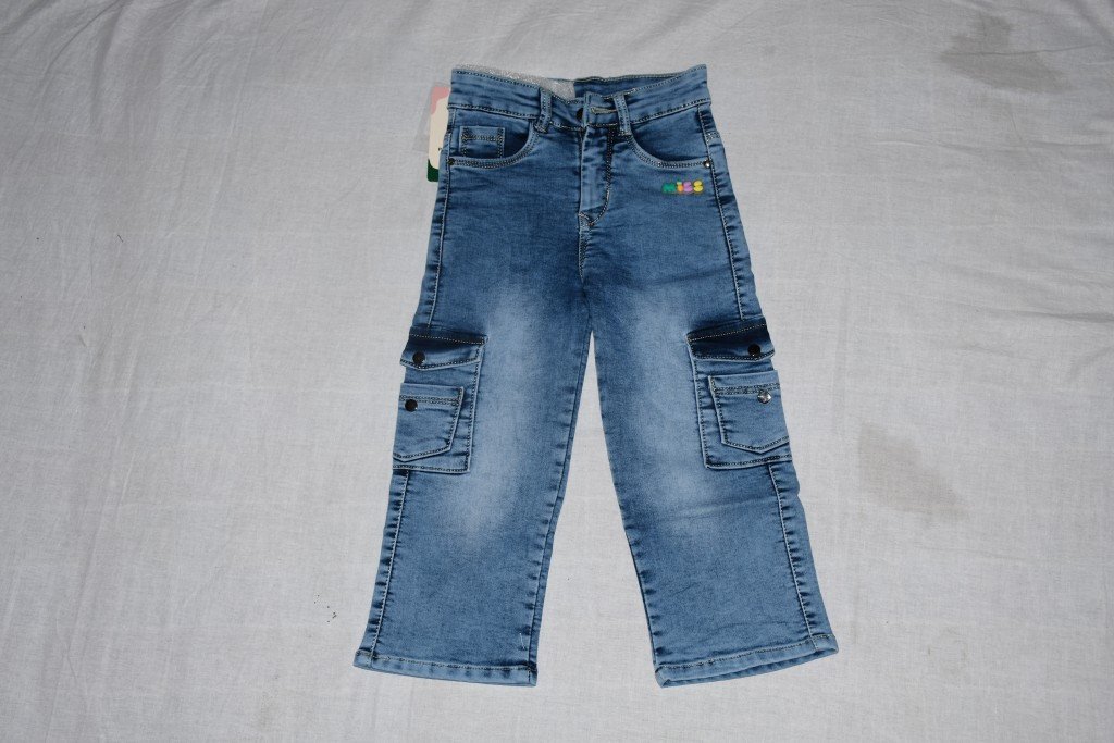 kids wear jeans stright fit with cargo