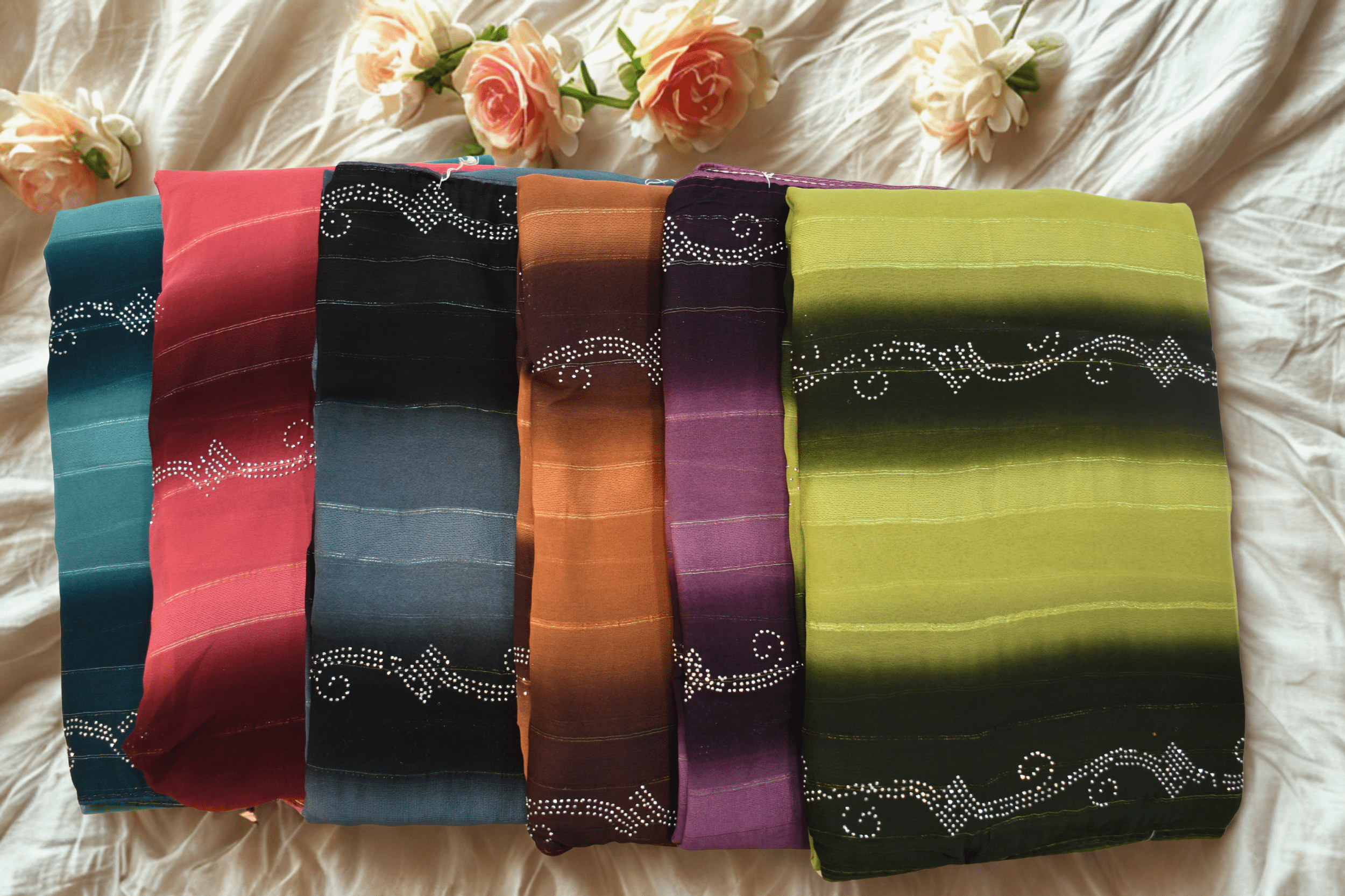 CHIFFON SAREE WITH BLOUSE