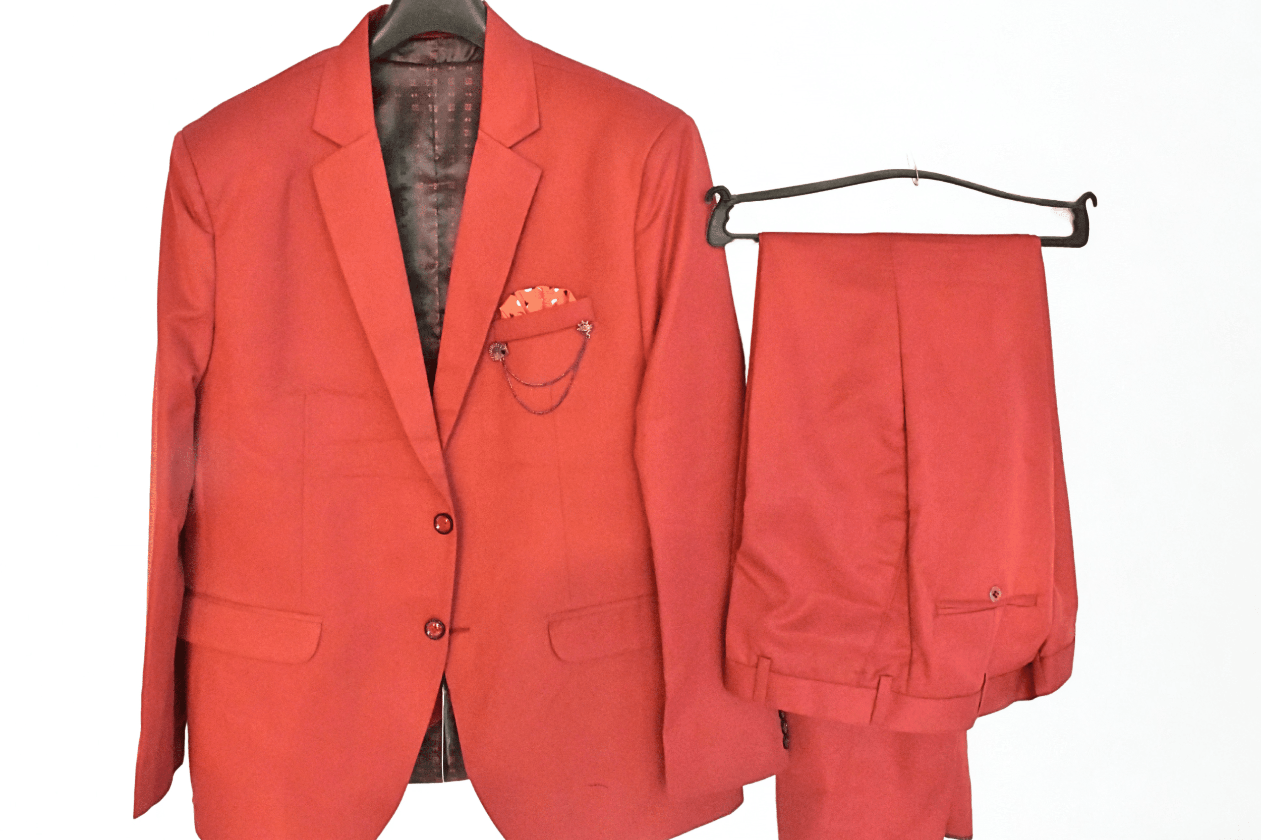 Solid Single 3 Pc Suit Coat,Waistcoat, Pant for man