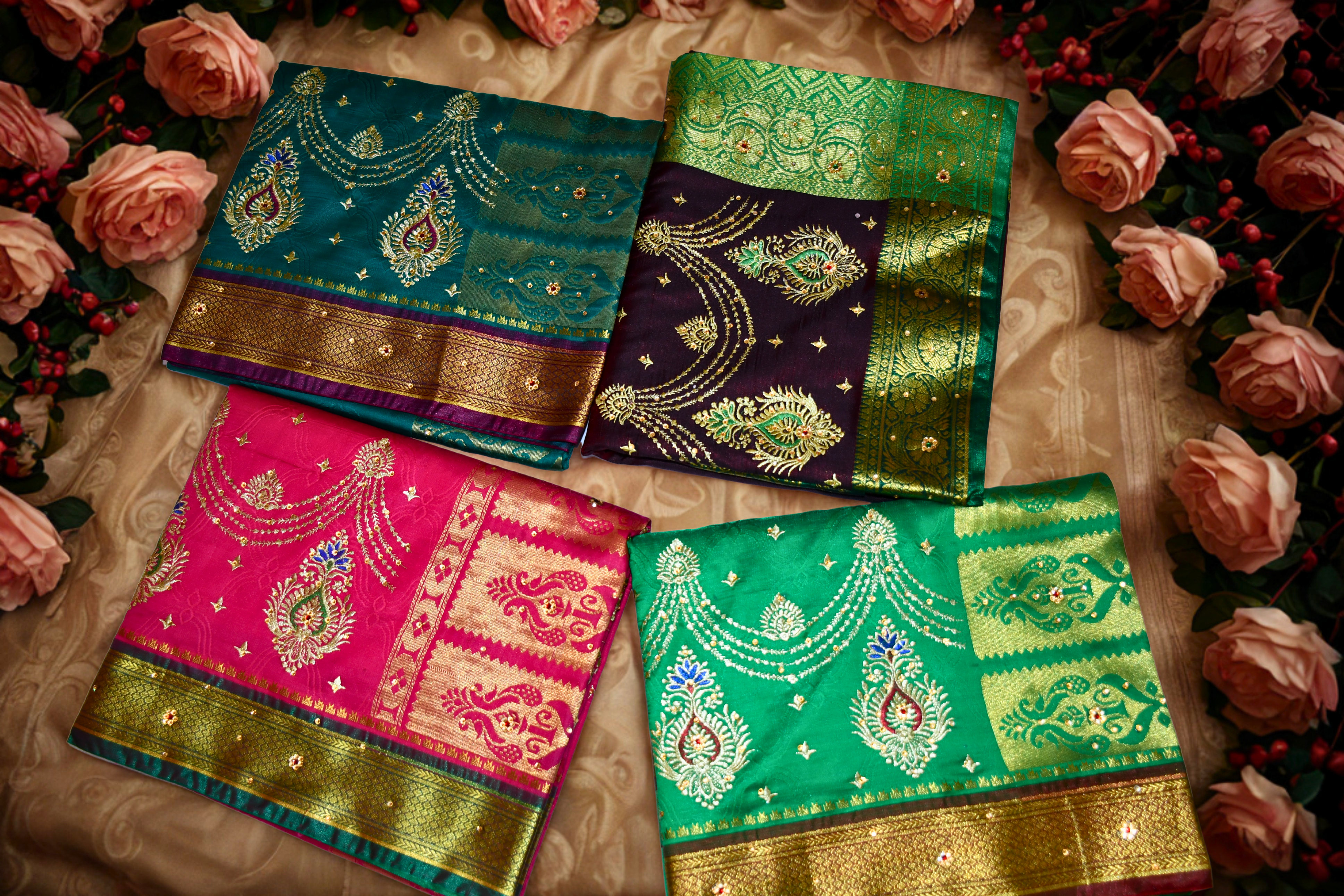 DESIGNER MHARANI SHAIVI SILK SAREE WITH BLOUSE